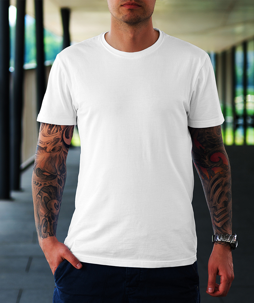 t shirt homme blanche